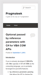 Mobile Screenshot of pragmateek.com